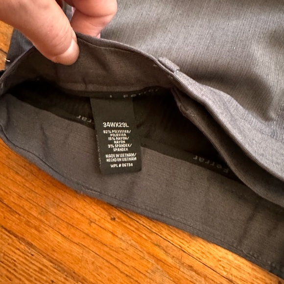 J Ferrar Dress Pants Mens 34 X 29 Modern Fit Gray Nice Condition pre-owned - Picture 4 of 5